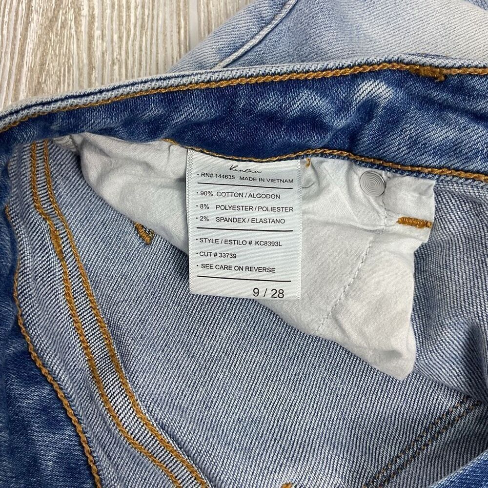 KanCan Distressed Ankle Skinny Jeans Women’s 9/28 Raw Hem Light Wash #KC8392 - Picture 9 of 10
